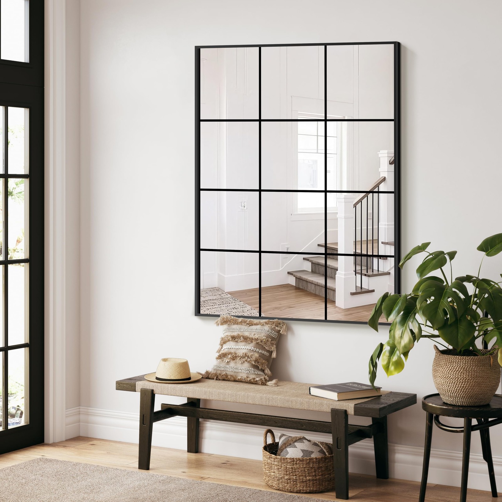 Window Mirrors for Wall Decor, Wall Mirrors Decorative Window Pane 30 x 40, R…