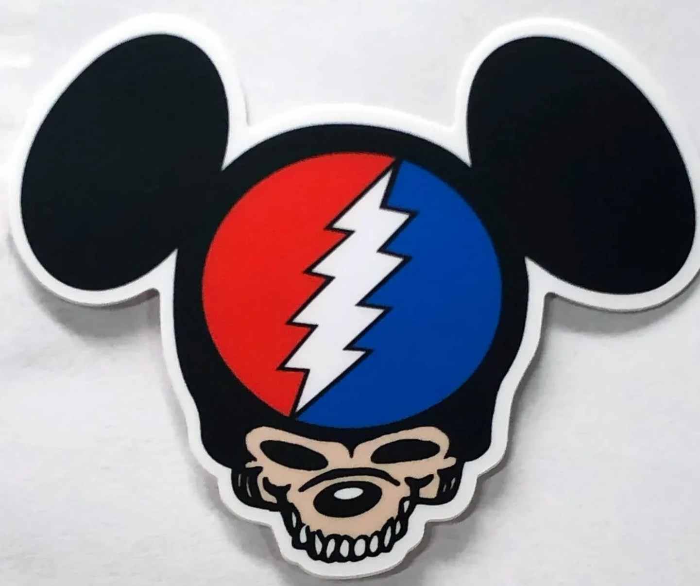 ⚡️GRATEFUL DEAD Mickey Mouse Sticker *NEW* Measures 3" Wide⚡️