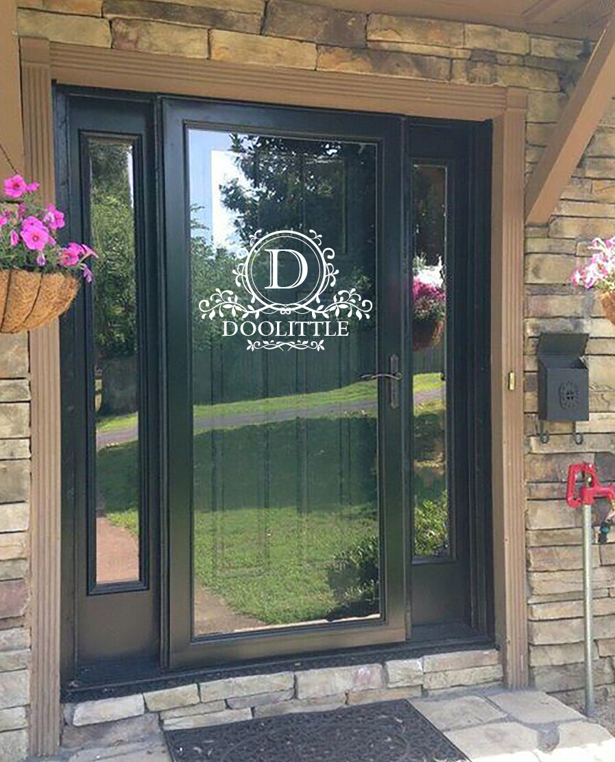 Monogram Decals – Free Shipping, Door Decal, Wall Decal, Door Art, Home Decor