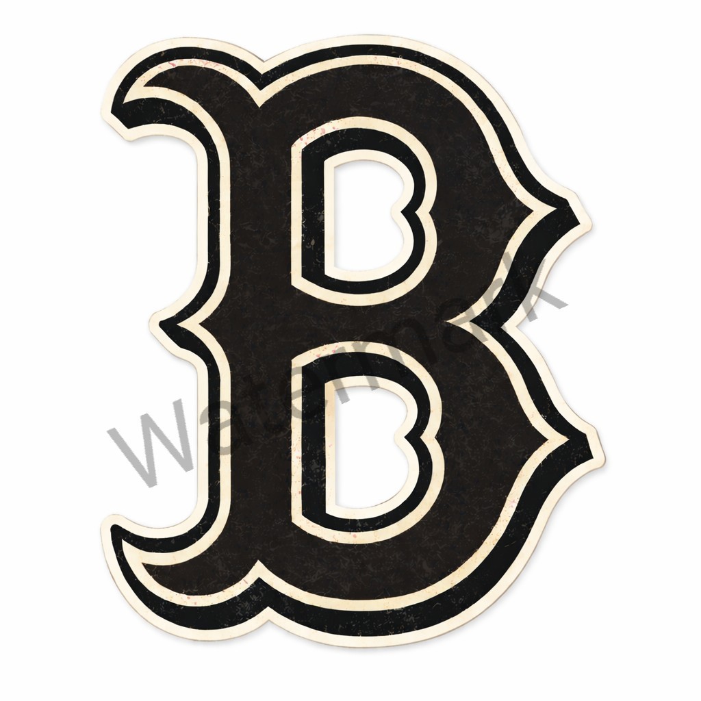 Boston Vintage Baseball Black Stealth Vinyl Car Truck Laptop Sticker/Decal