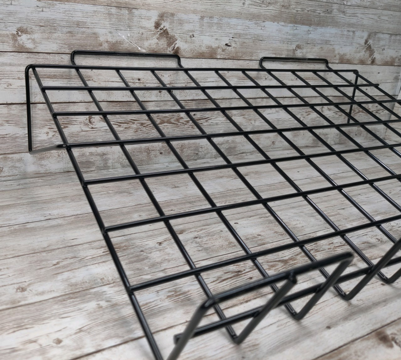 Black Angled Wire Shelf For Slatwall Display Rack (Pack of 6) EBL/SL22