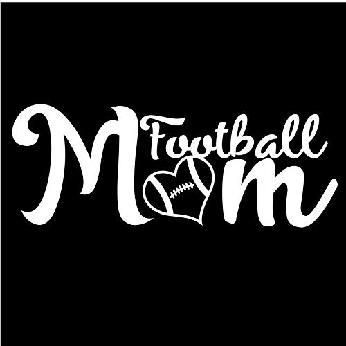 Football Mom Vinyl Decal Sticker | 7-Inches by 2.7-Inches | Premium Quality