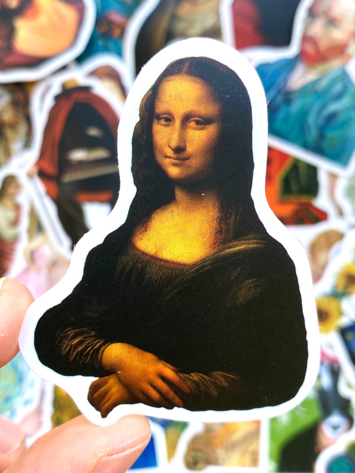 5-50 pcs Art Work Painting Stickers, Van Gogh Museum Artist Vinyl Sticker Pack