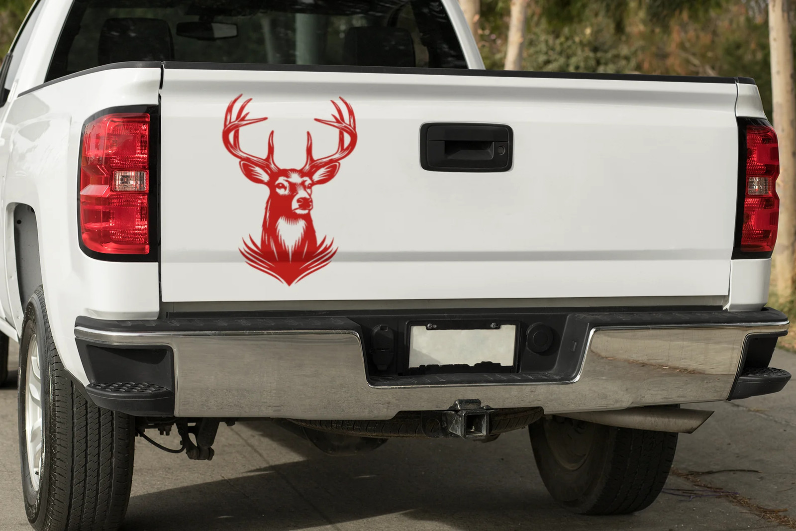 deer decal for car, vinyl decal truck hunting whitetail bumper window door