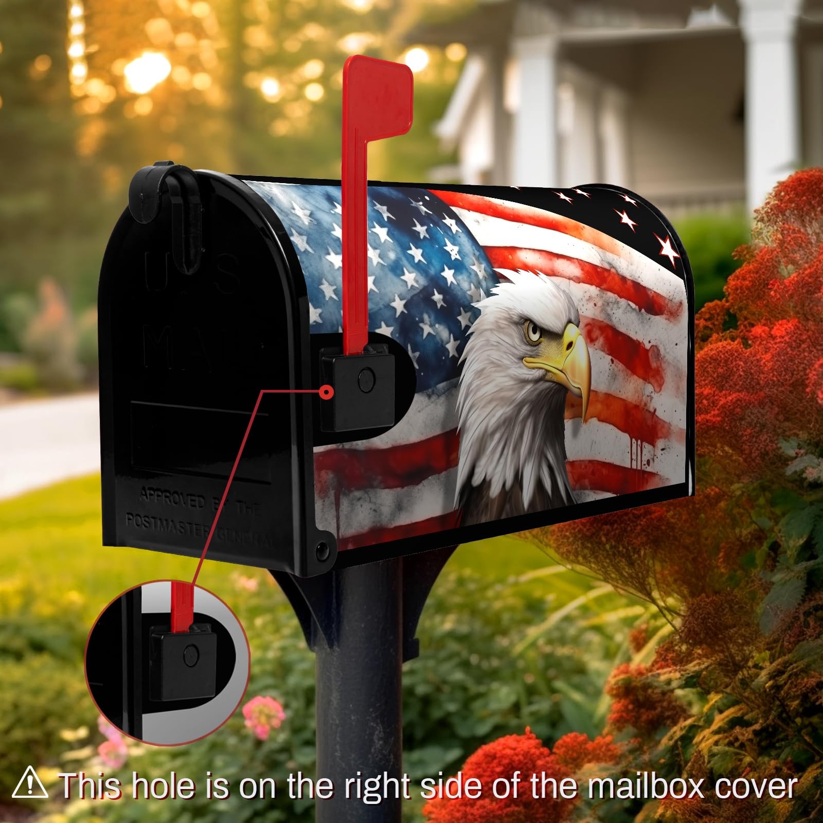 Dacawin Magnetic Mailbox Covers Standard Size 21×18 Inches 21x18inch, Multi1