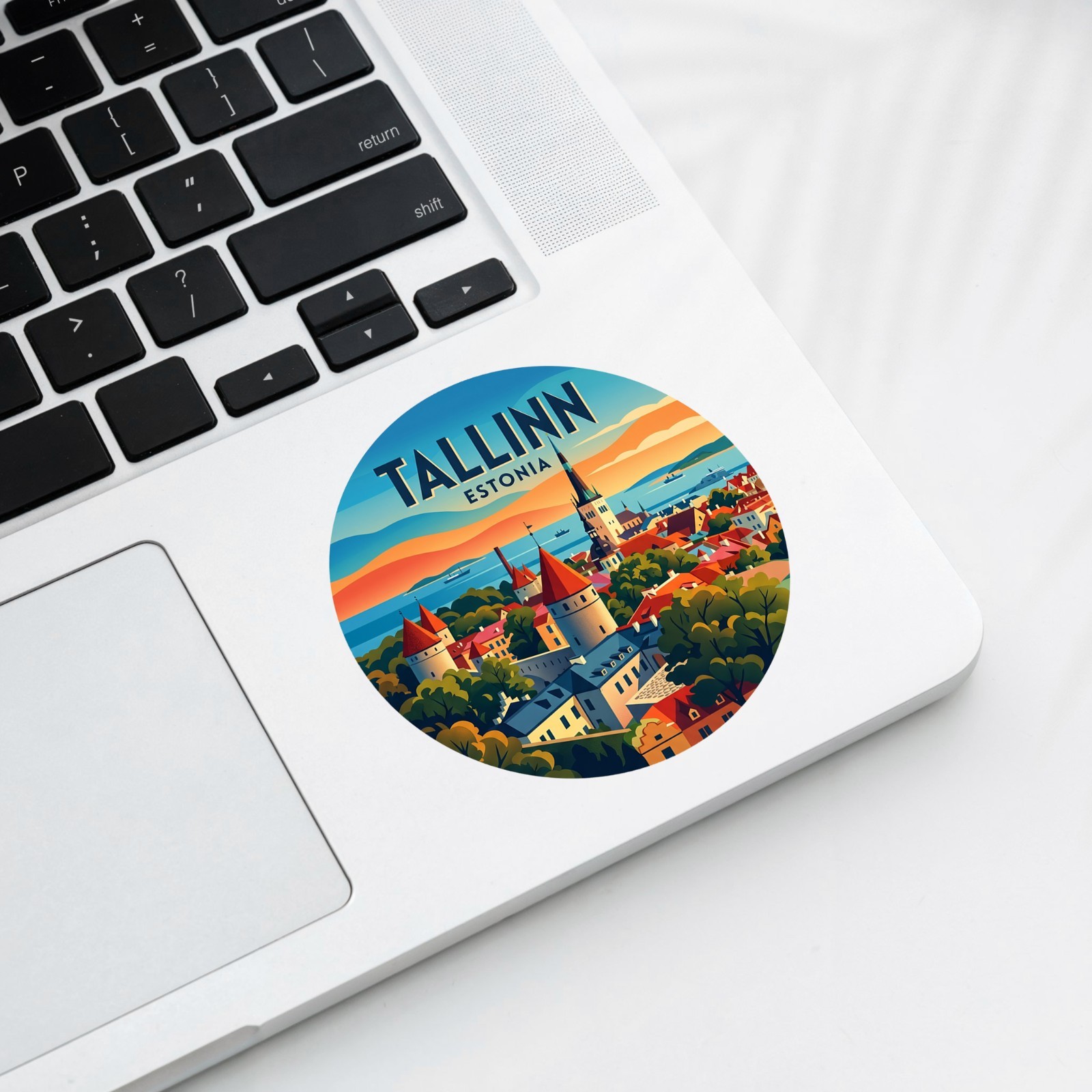Tallinn Estonia Vintage Travel Sticker Die Cut Waterproof Decal Vinyl Laptop