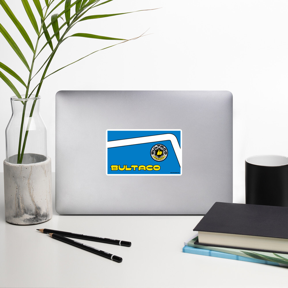Bultaco Blue Tank Moto Sticker – NEW Vintage MX Motocross