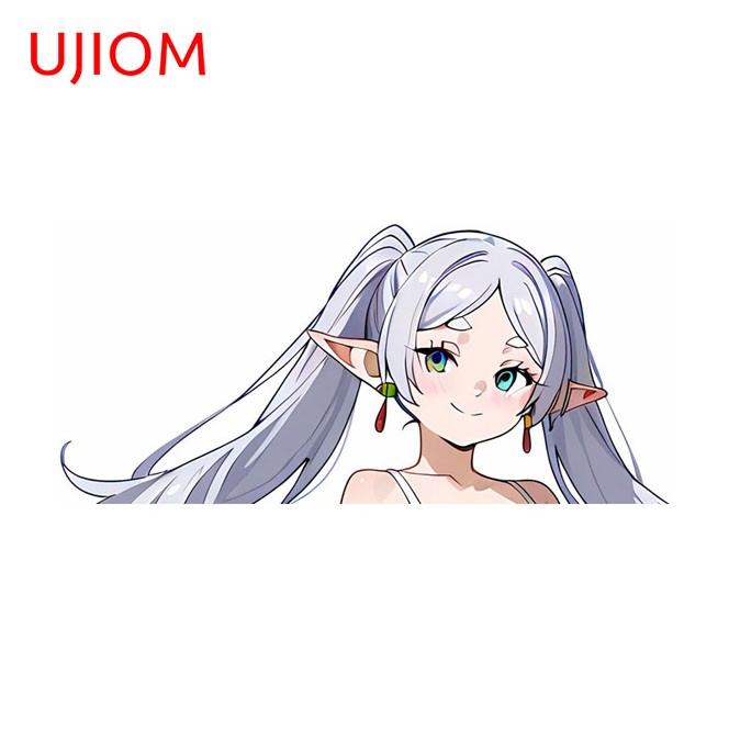 EARLFAMILY 5.1" Frieren Waifu Anime Car Sticker Car Door Fashionable Decal