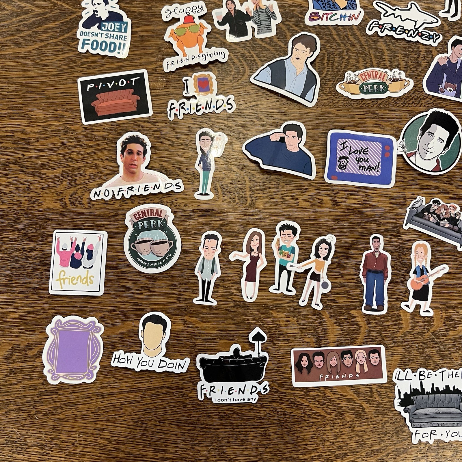45+Pcs Friends Sticker for Adults Teens Girls Scrapbooking Water Bottles