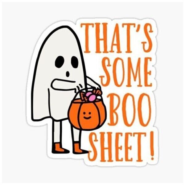 That's some Boo Sheet Sticker Decal funny halloween ghost