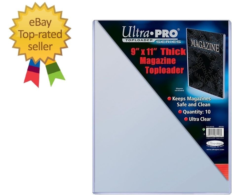 9" X 11-1/4" Thick Magazine Toploader 10Ct