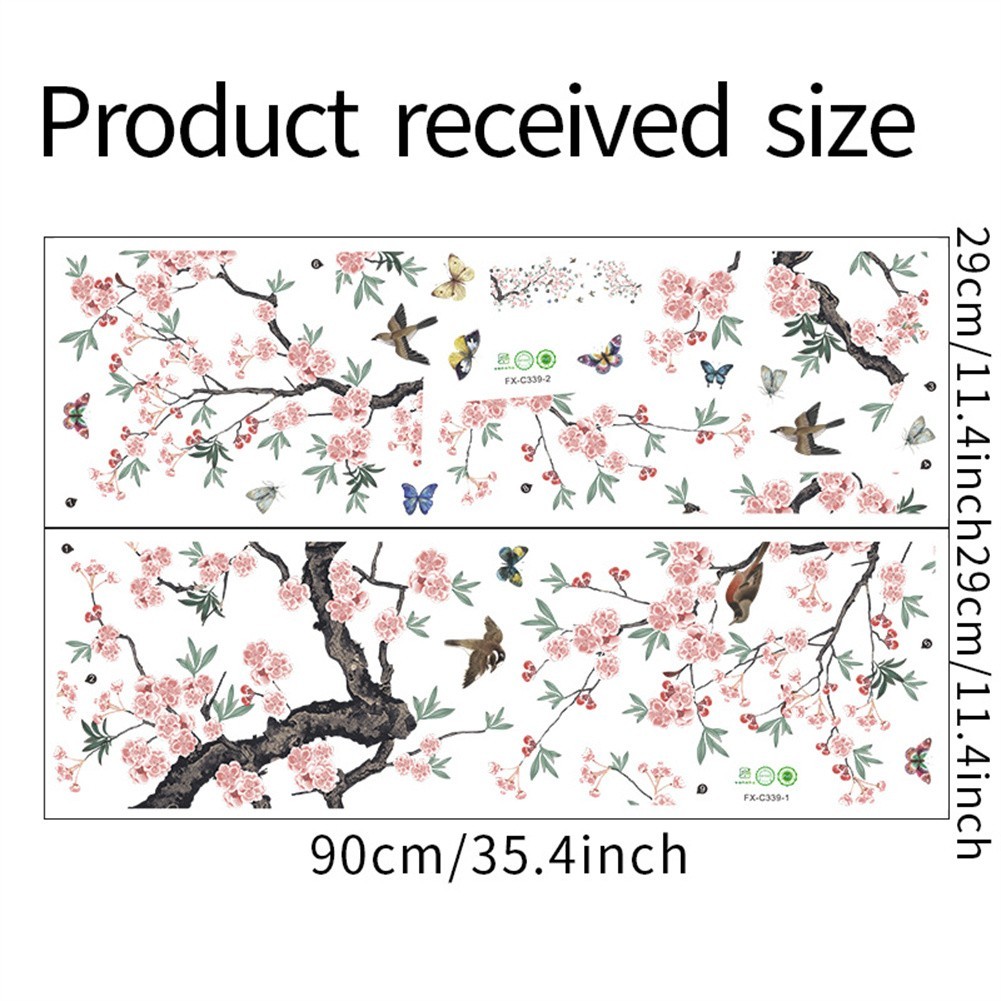 Easy To Apply Bedroom Living Room Branch Bird Stickers Bedroom Wall Stickers