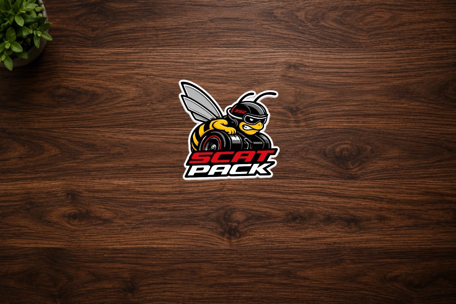 Scat Pack Dodge Inspired Logo Vinyl Sticker Laptop Wall Mirror Cup Tumblr Locker