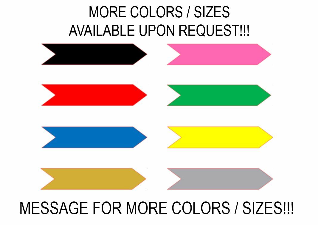 Arrow Flag Stickers, Labels, Choose Size and Color, Vinyl Decal Scrapbook Craft