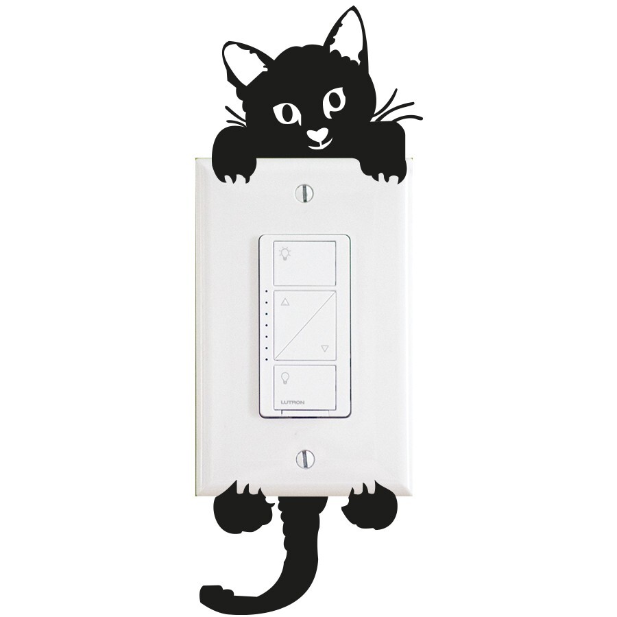 Wall Sticker Cat Switch Any Room 3D Decal Home Décor Brand New Free Shipping