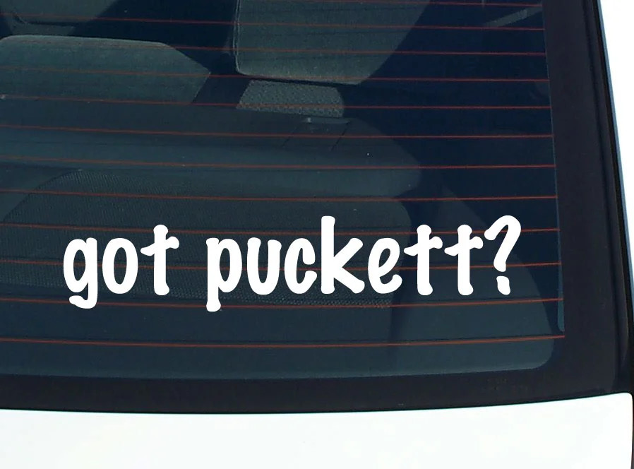 got puckett? FUNNY VINYL CAR DECAL STICKER FAMILY LAST NAME