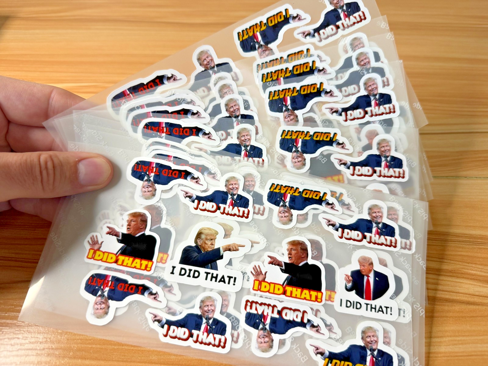 I DID THAT Gas Pump Stickers, 1.5" Mini Assorted Vinyl Waterproof 10-100 pack