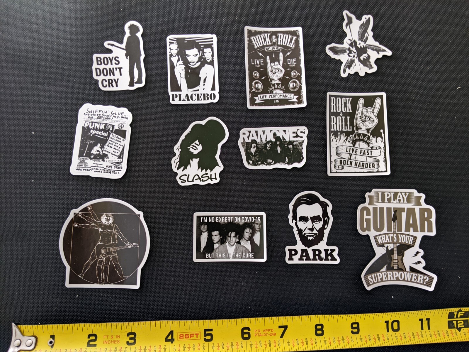 Ramones, Linkin Park, Heavy Metal, Rock N Roll, Punk, Slash & More 12 Decal Lot