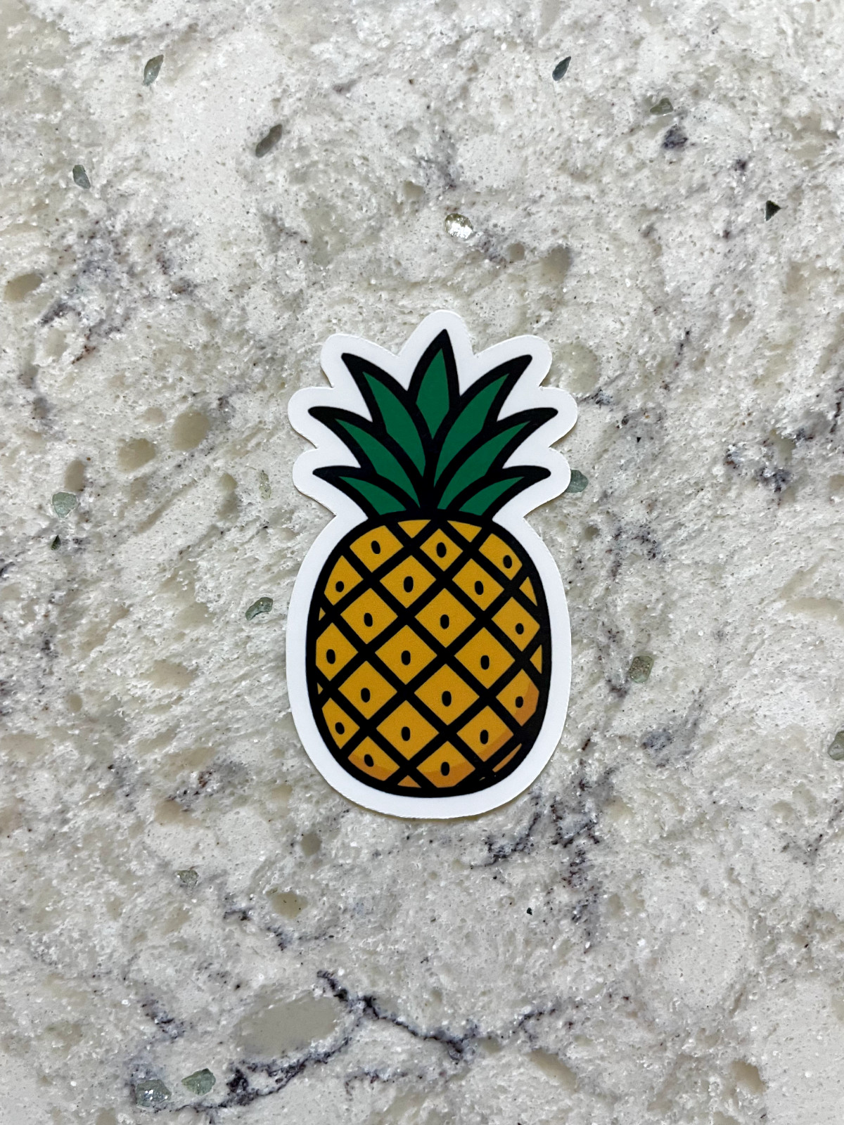 Pineapple Sticker l Gloss or Holographic Laminate l Waterproof Decal