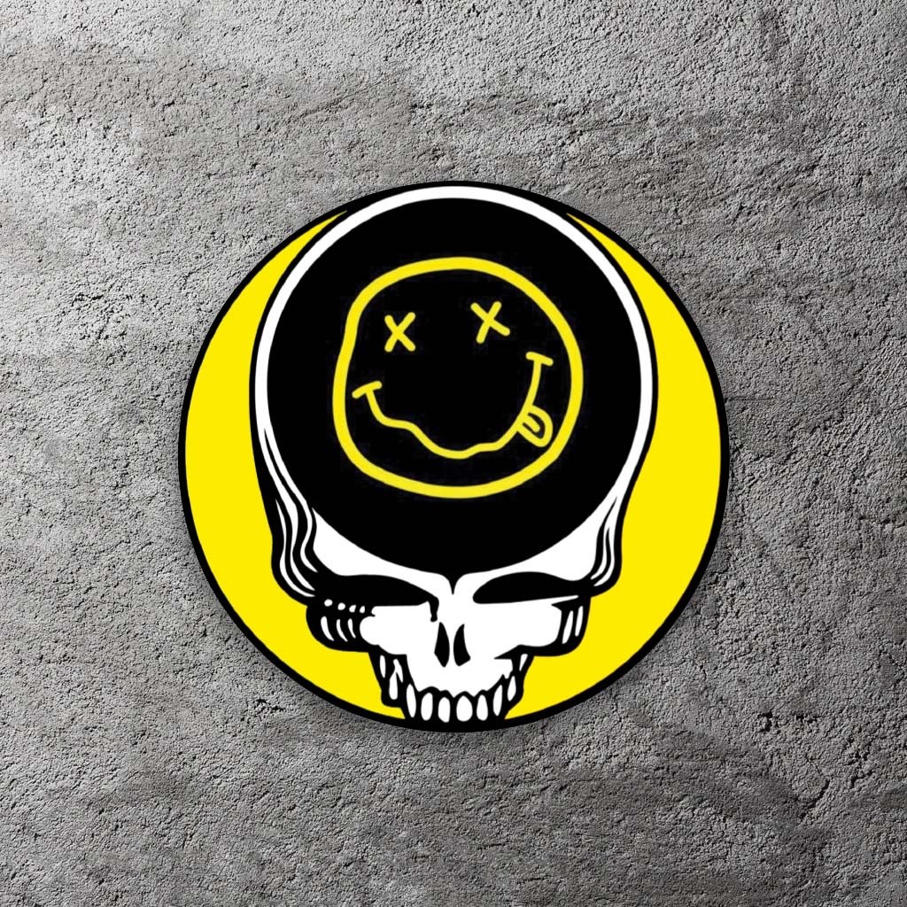 Nirvana Deadheads 3.5" Wide Vinyl Sticker – Includes Two