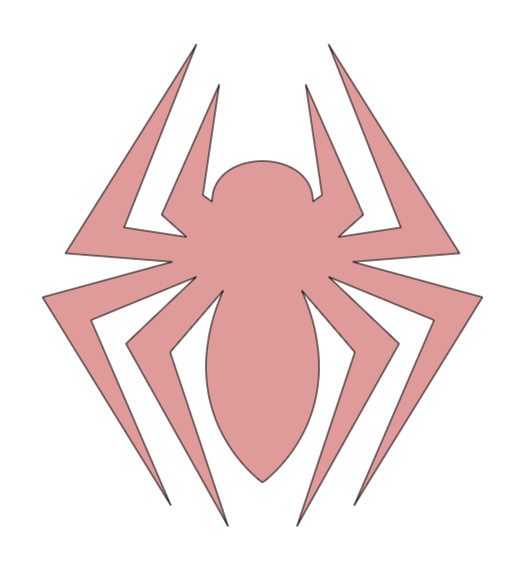 Vinyl Decal, Spider, Glossy Pink, Various Sizes, Indoor/Outdoor