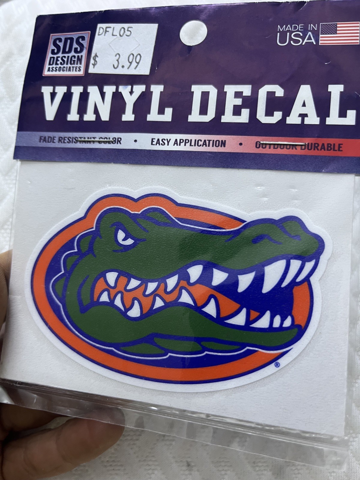 #0230 Florida Gators Symbol Logo College Sticker Waterproof Vinyl Decal Die-Cut