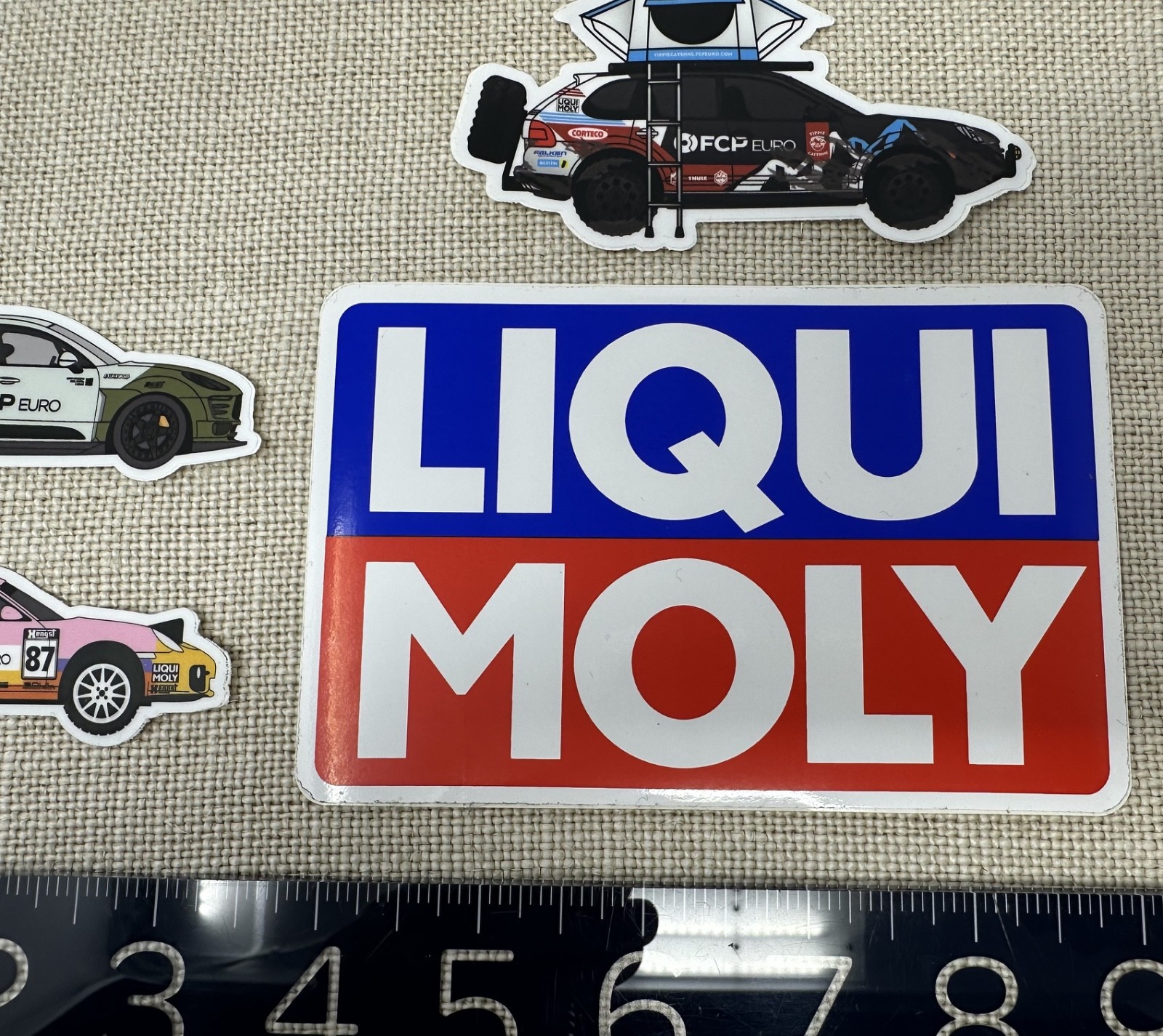 New LOT 4 Stickers Camping Porsche Drifting Porsche Cayman FCP Euro Liqui Moly
