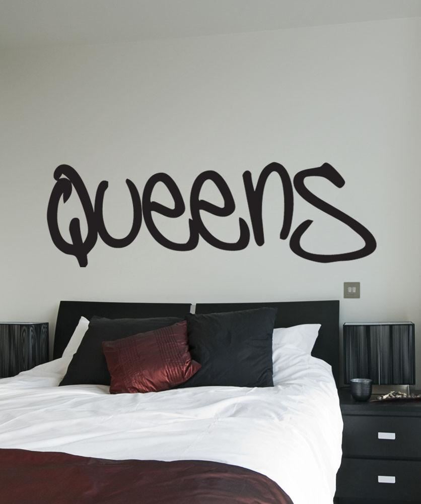 Queens Quote Wall Decal Sticker. NYC New York Theme Decor. #T106
