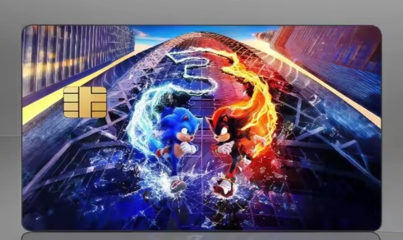 Sonic The Hedgehog Themed Credit Debit Card Sticker Skin Free Shipping