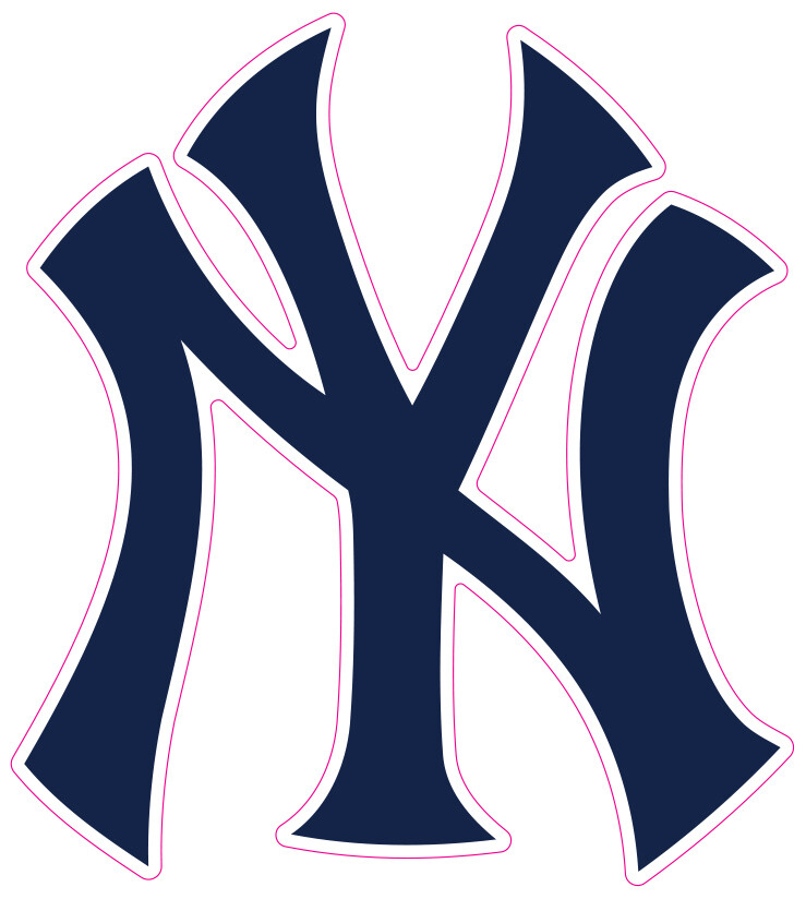 New York Yankees Baseball Vinyl Decal Sticker Car Truck Bumper Tumbler Mug