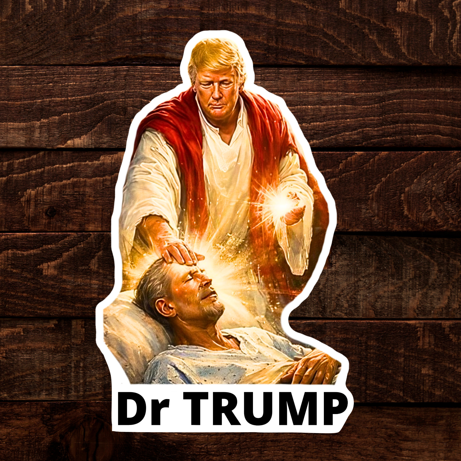 Trump Sticker "Dr TRUMP" Funny Meme Waterproof Vinyl Laminated NEW 10/25/50/100