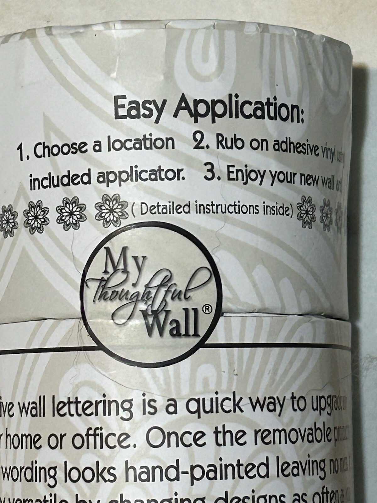 My Thoughtful Wall "It is Well With My Soul" Vinyl Lettering Wall Art 25"x12.5"
