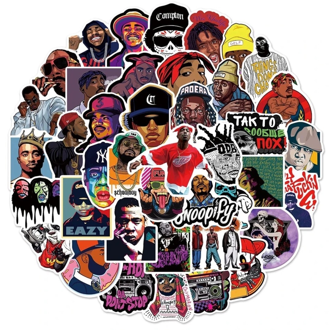 20 PCS Hip Hop Rapper Rap Music Stickers BRAND NEW