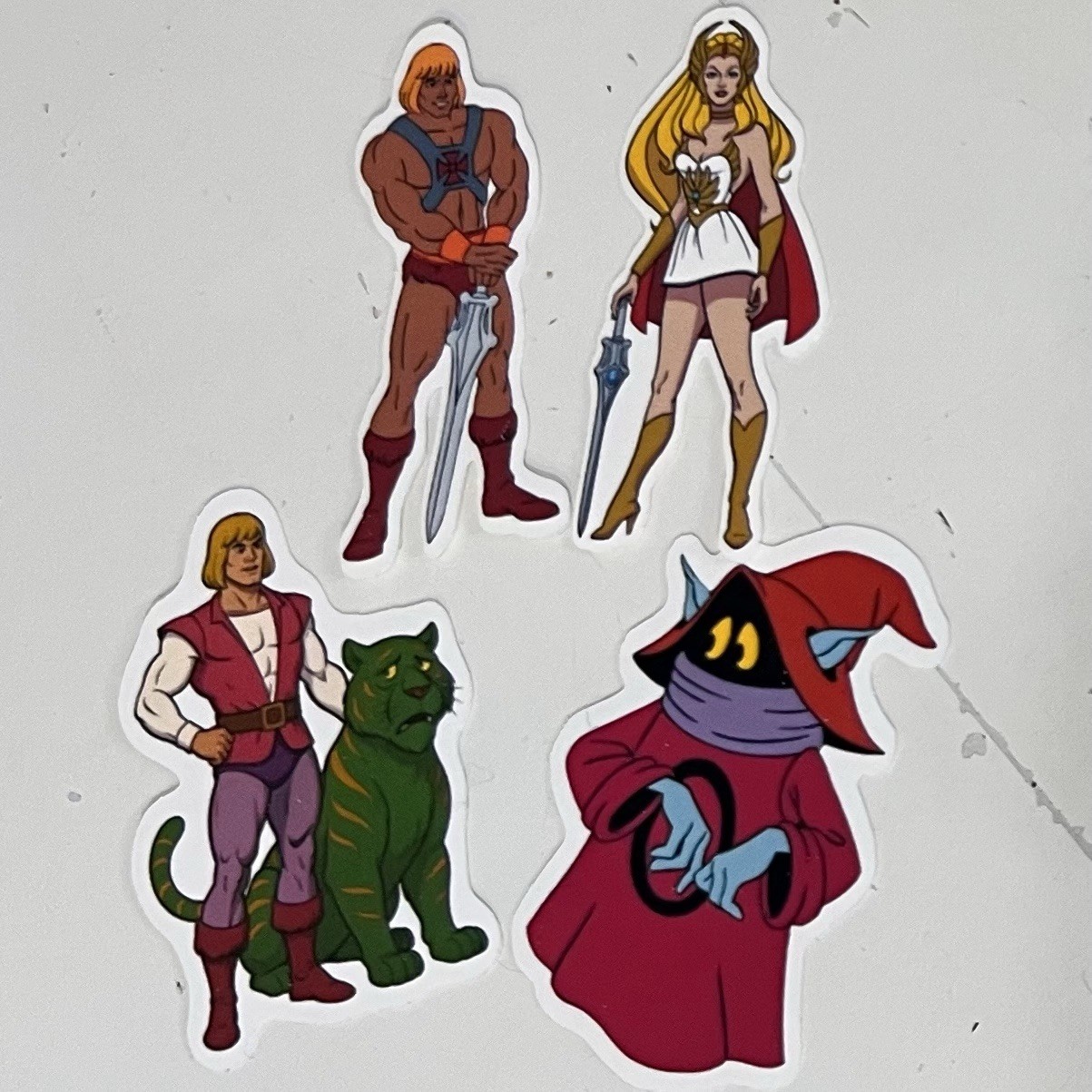 Saturday Morning Cartoons 1980s Stickers Classic 20 Pack He-Man Thundercats Jem