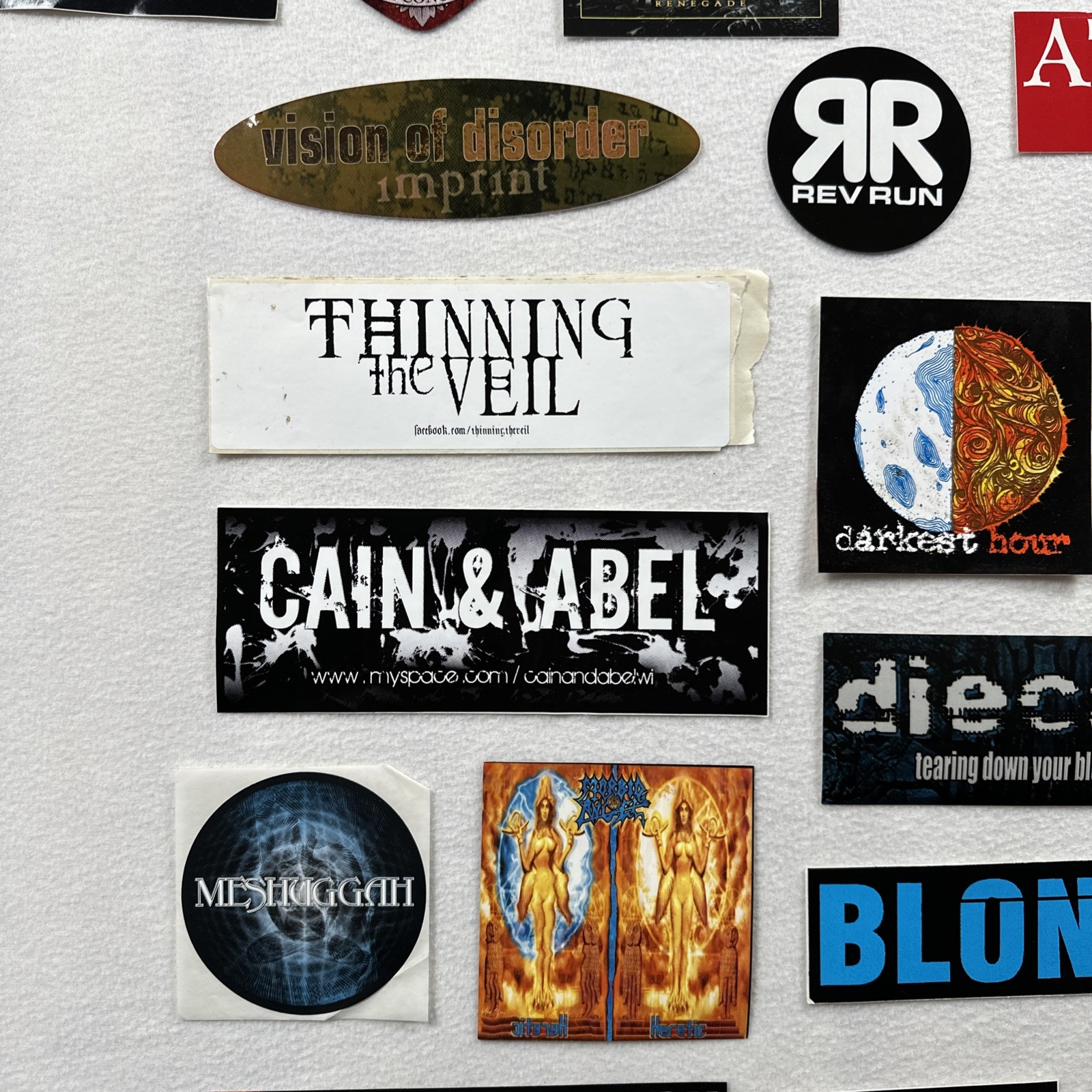 Lot 32 2000s Rock Metal Pop Music Bands Decal Vinyl Stickers Halestorm Shinedown
