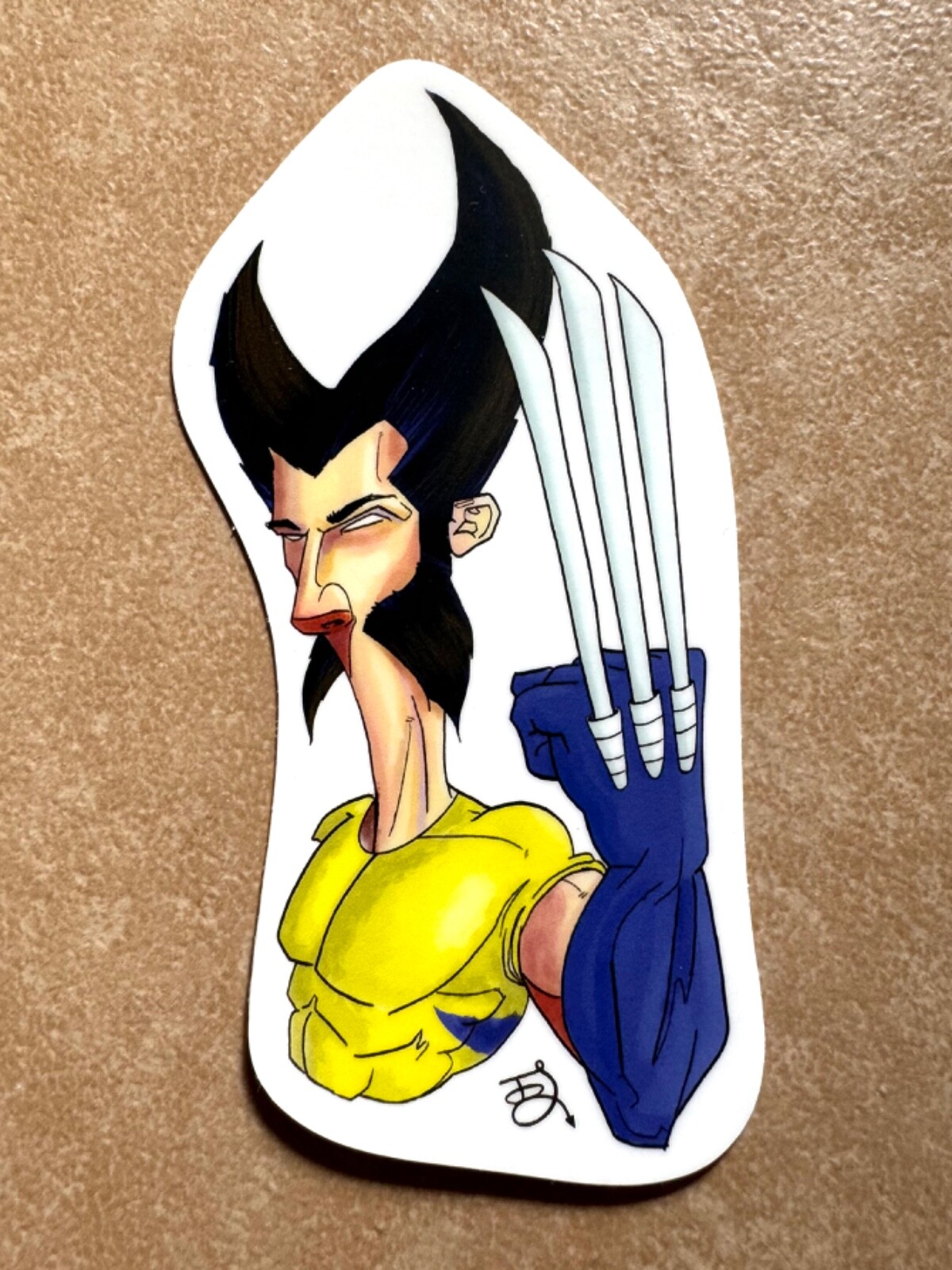 Wolverine Vinyl Sticker 4” Artist Johnny Larson X23 Weapon Xmen Marvel MCU Logan