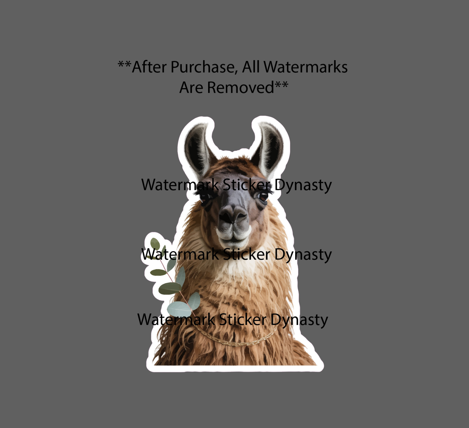 Llama Sticker Waterproof Decal Animal Farm Farmhouse Fleece Wool Gift NEW