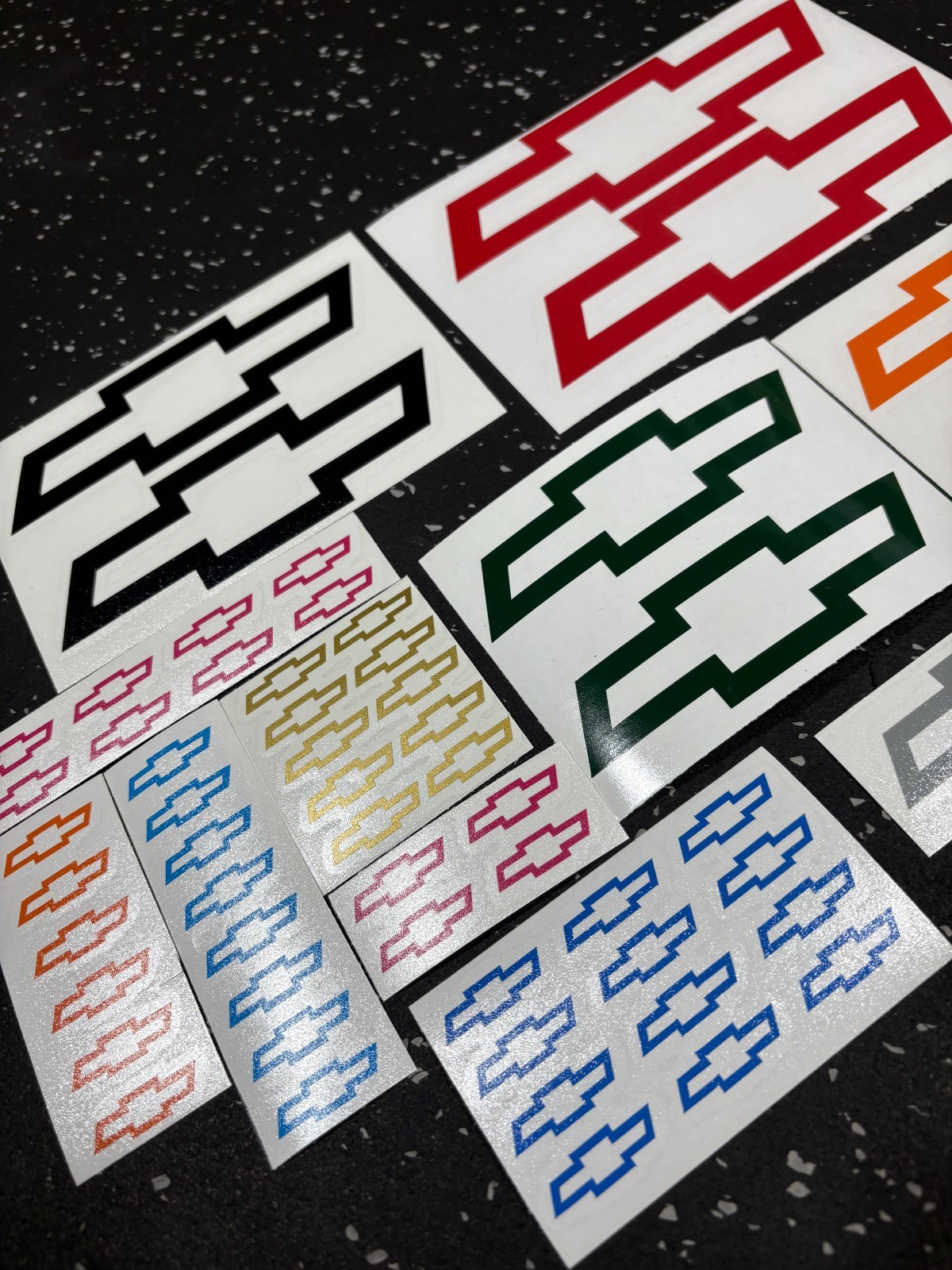 2x) Chevrolet Bowtie Vinyl Decal – 1" 2" 3" 4" 5"+ Die Cut Chevy Bow Tie Sticker