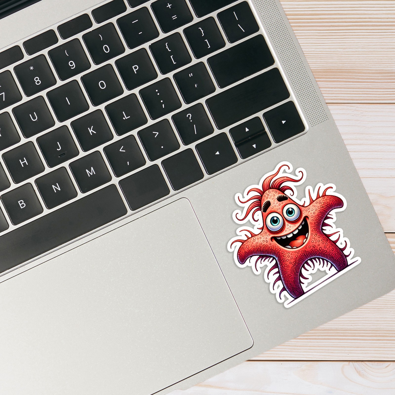 Happy Starfish – Vinyl Decal Sticker – Car Window Laptop – #400