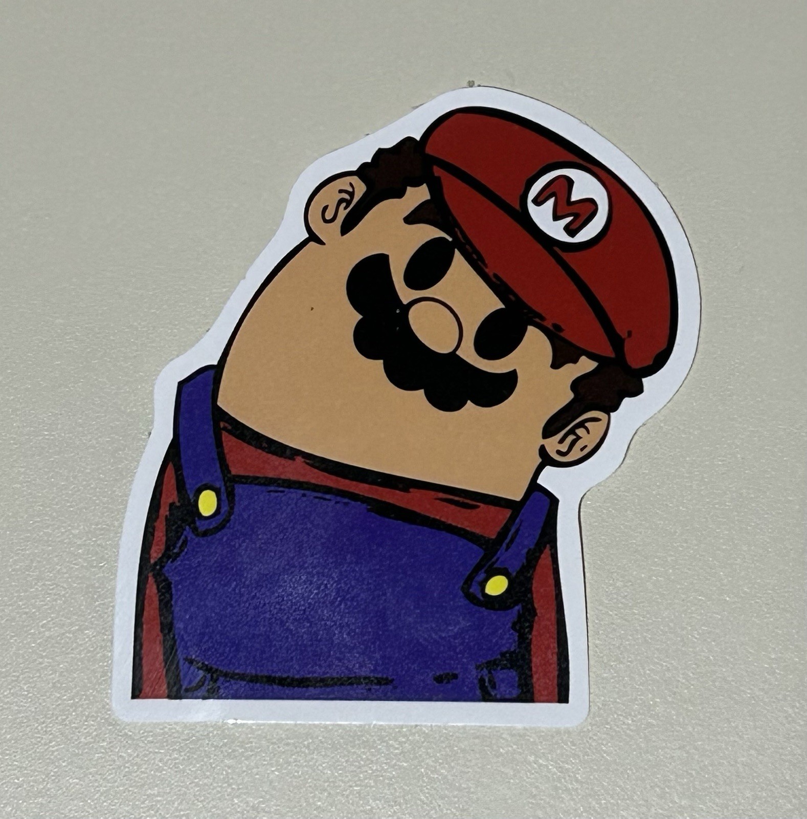 Decal Sticker Super Mario Funny Nintendo 2.25”x2.5”in