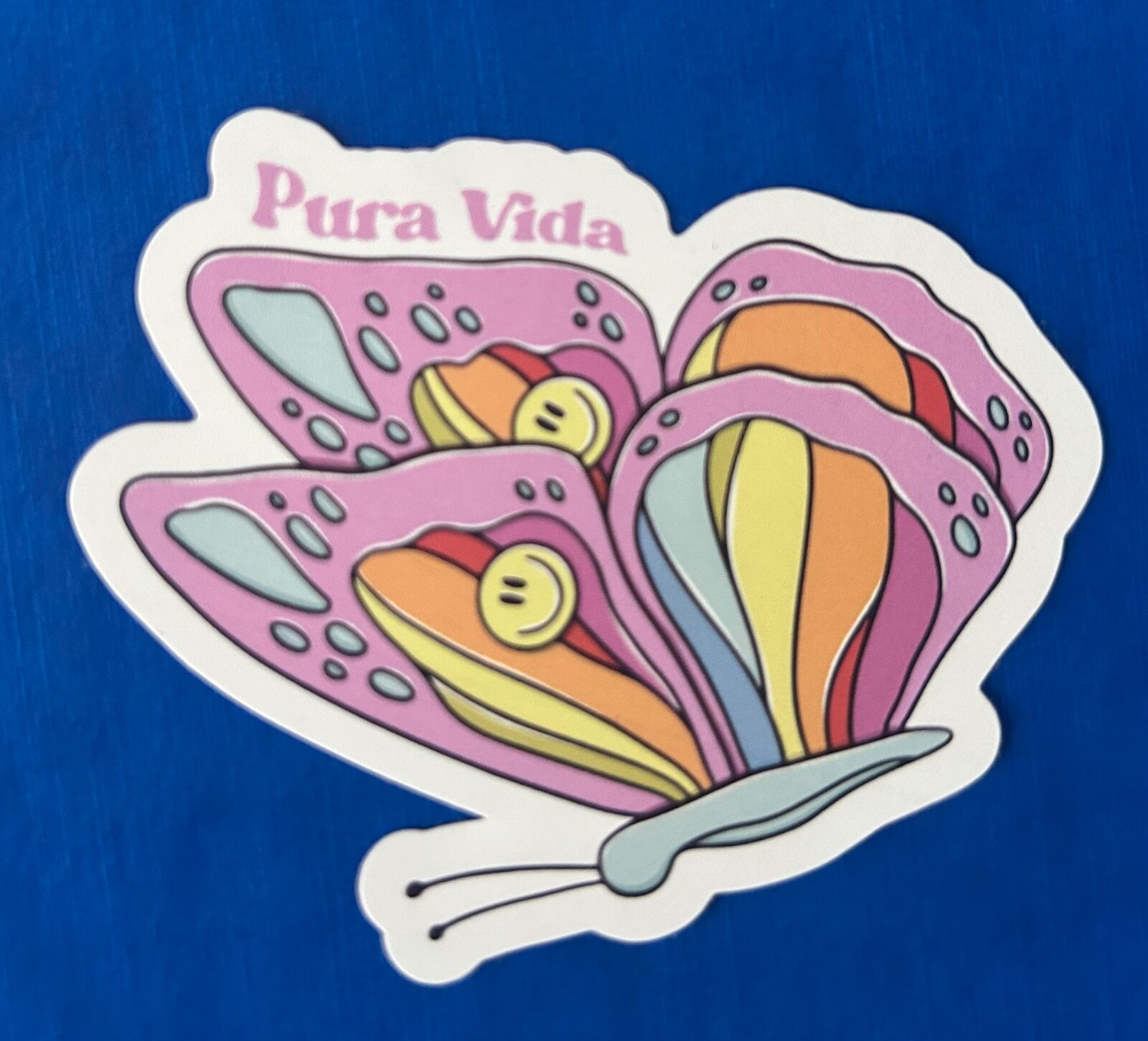 Pura Vida Sticker Butterfly with Logo NEW out of pack