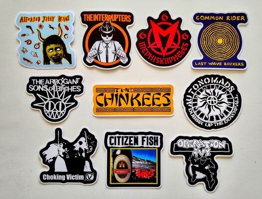 3rd Wave Ska Bands Vinyl Sticker Set 4 (10) Reggae Alternative Indie rock Punk