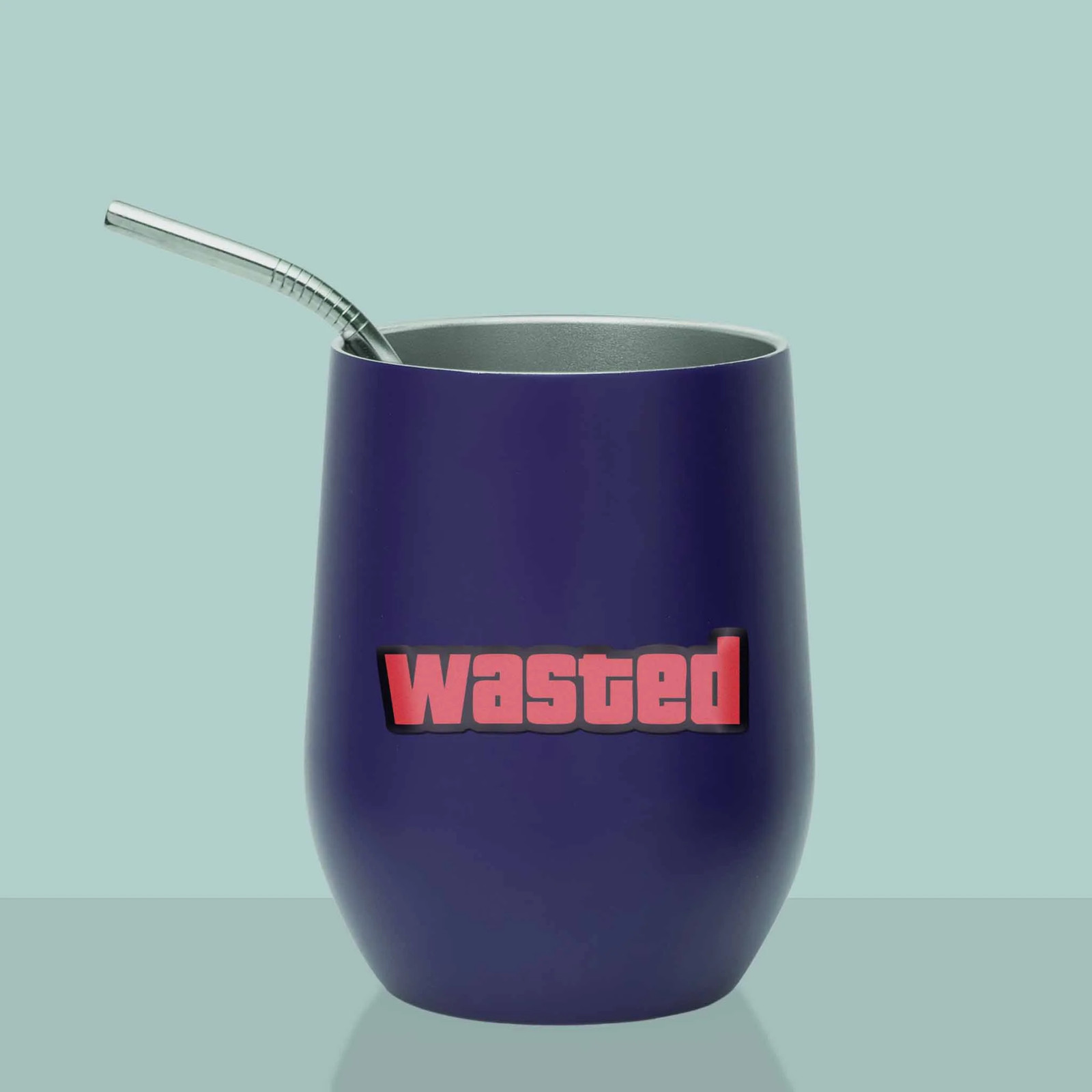 Wasted Funny Gaming Sticker