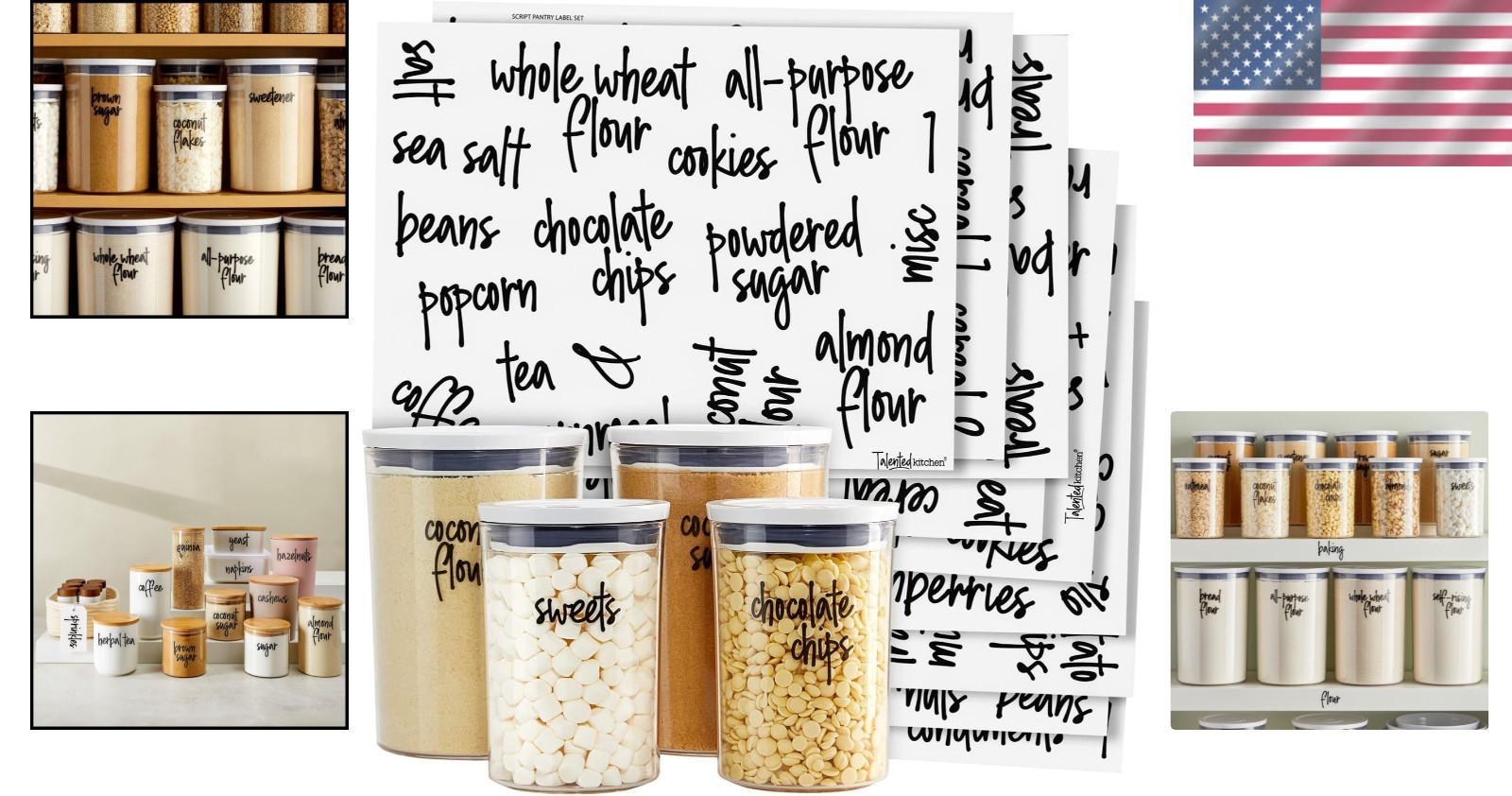 Water-Resistant Vinyl Jar Labels – Kitchen Organization