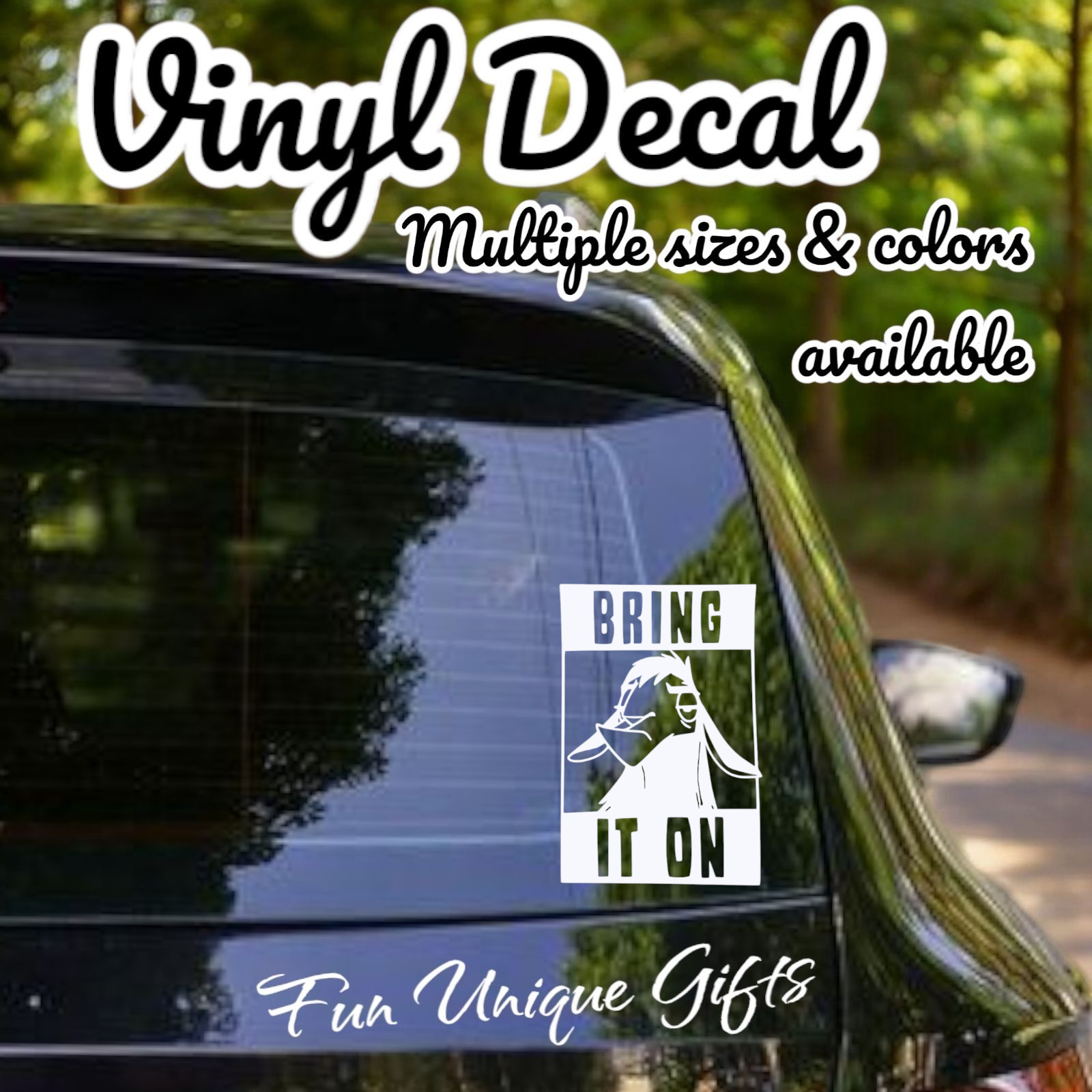 Kuzco Llama Bring It On Vinyl Decal Sticker -Multiple Colors & Sizes- SHIPS FREE