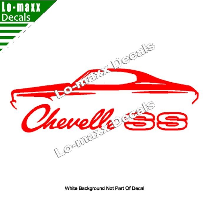 Chevelle SS Vinyl Sticker Muscle Car High Performance Graphic Die Cut Decal
