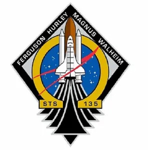 STS-135 Nasa Atlantis Sticker Decal M565