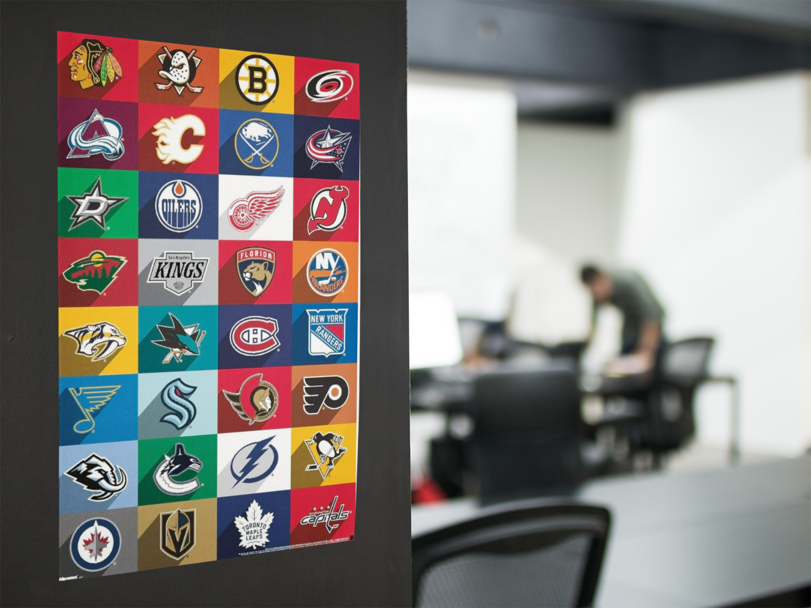 NHL HOCKEY TEAMS Wall Vinyl Decal Poster Canvas Print Removable Adhesive