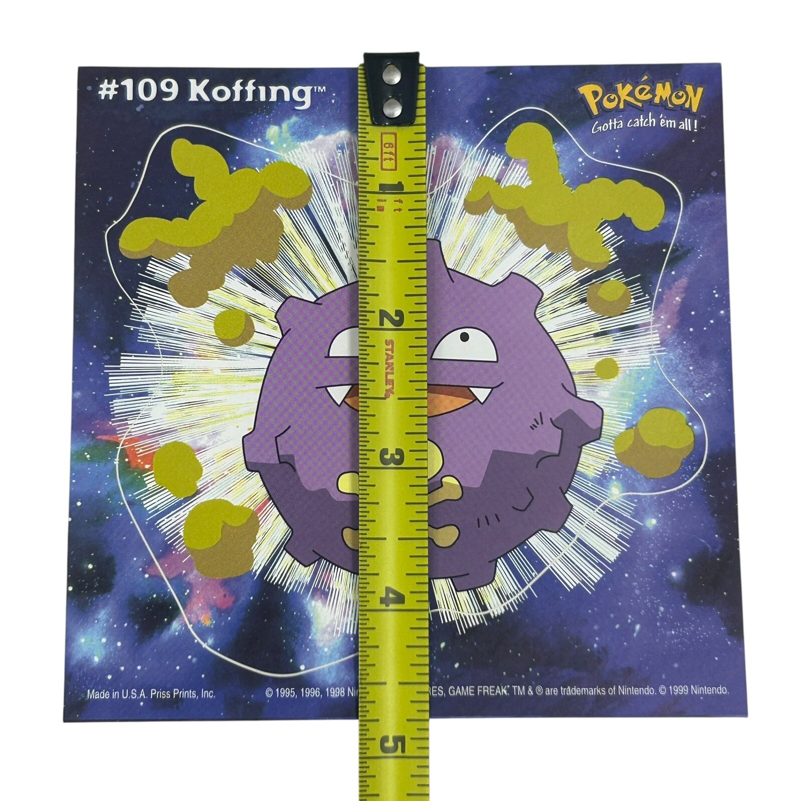 Pokemon Collect ’em Stick-Ups Koffing #109 Large 4” Sticker Priss Prints