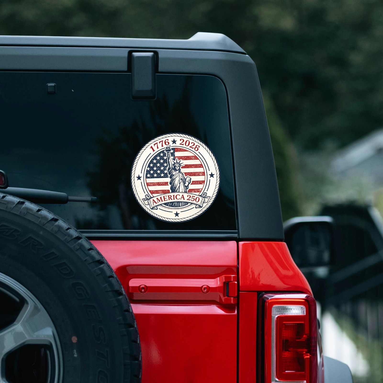 America 250th Anniversary Sticker 1776 – 2026 Flag Patriotic USA Vintage Decal